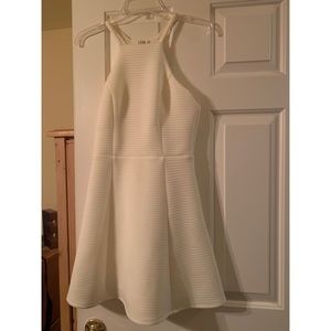 White graduation dress or wedding rehearsal dress